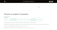 Desktop Screenshot of lausanne-emplois.ch
