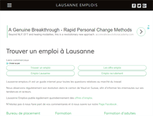 Tablet Screenshot of lausanne-emplois.ch